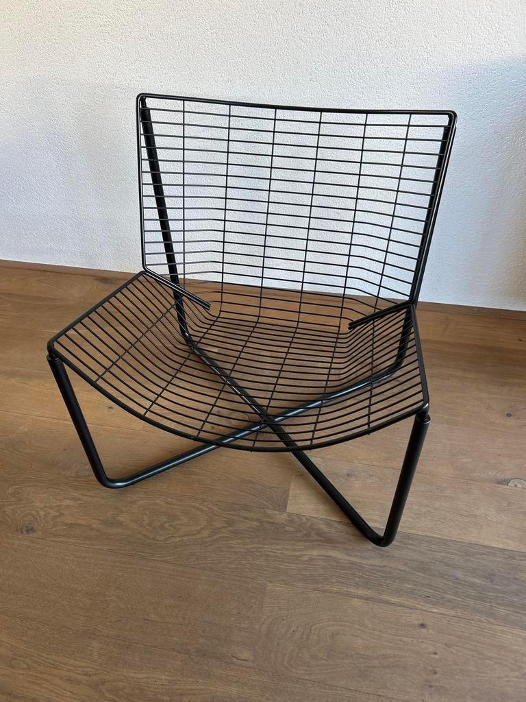 Jarpin design draadstoel Niels Gammelgaard 1981, Gebruikt, Zwart, Ophalen of Verzenden, Metaal