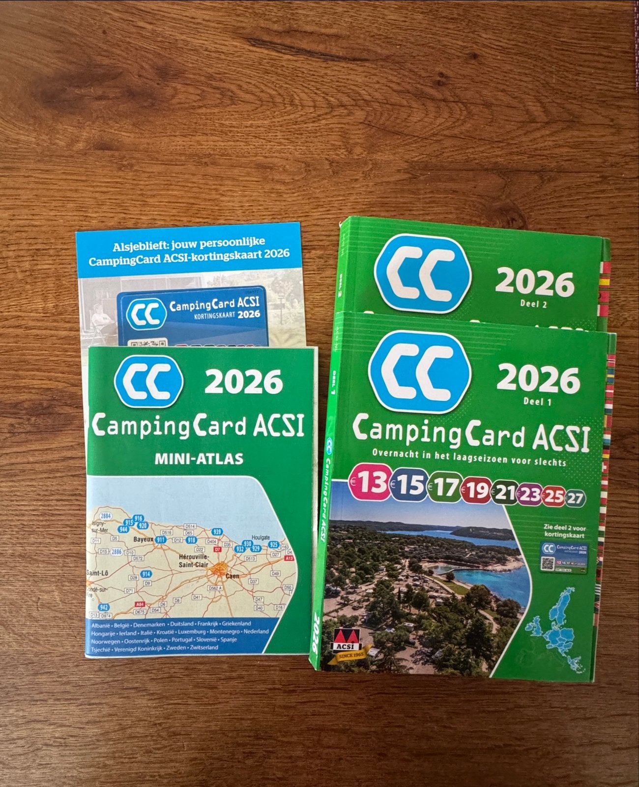 CampingCard ACSI 2026: Gidsen, Mini-Atlas & Kortingskaart, Overige merken, Budget, Europa, Nieuw
