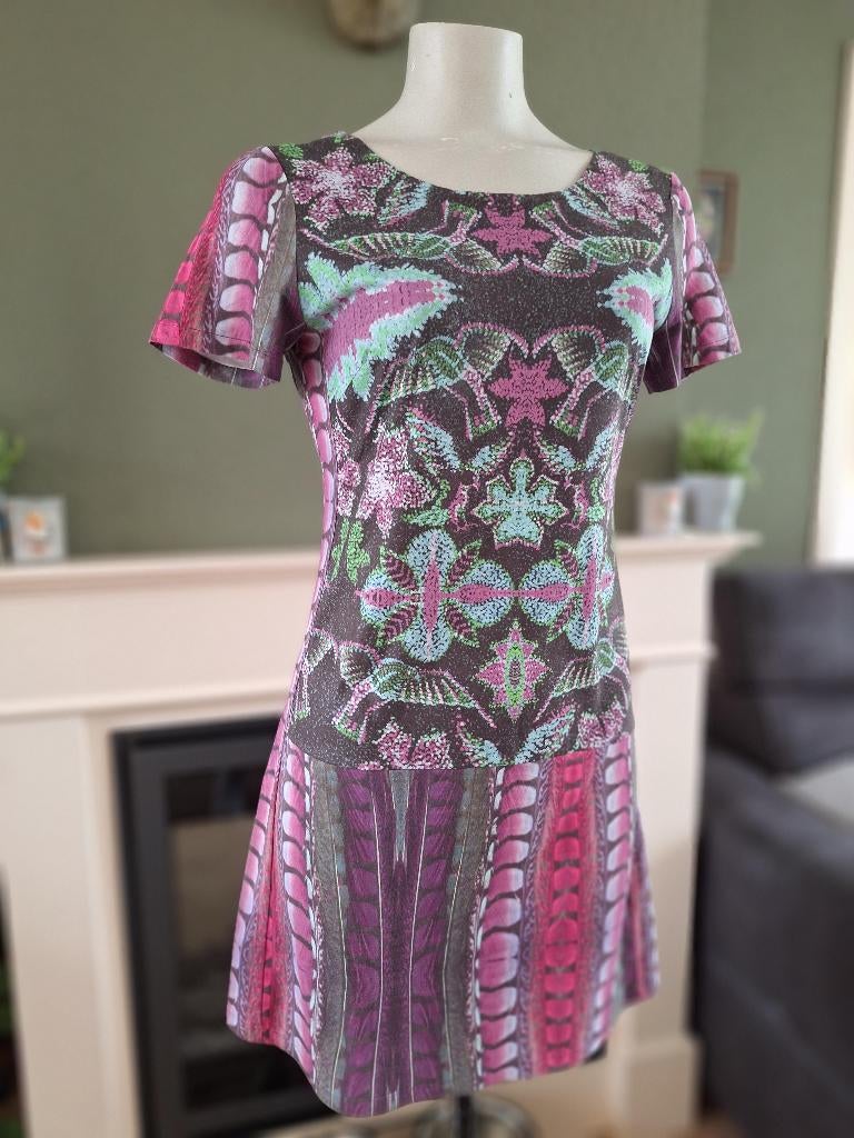 Suèdine mooie Custo Barcelona jurk S 36, Custo, Paars, Ophalen of Verzenden, Zo goed als nieuw