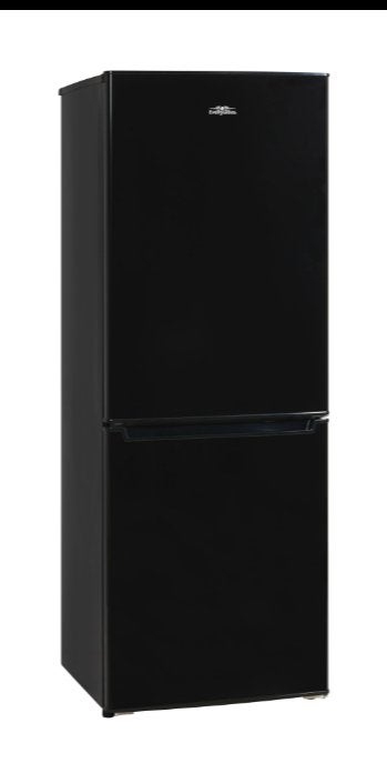 Koel-vriescombinatie Everglades EVUD4043 Zwart, Witgoed en Apparatuur, Ophalen, 200 liter of meer, Met aparte vriezer, Zo goed als nieuw