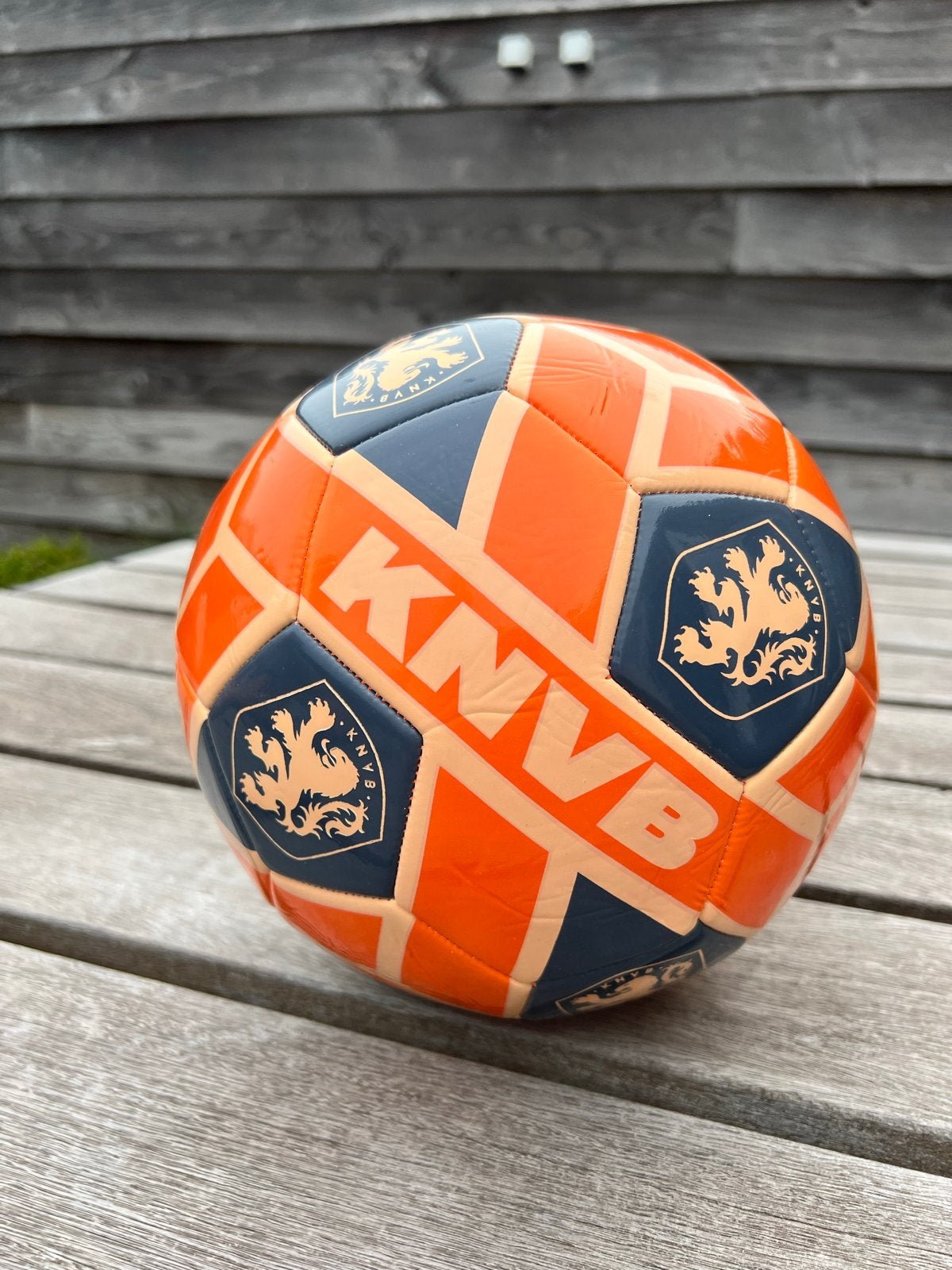 Officiële KNVB Voetbal - Oranje/Blauw Design, Ophalen of Verzenden, Gebruikt, Bal