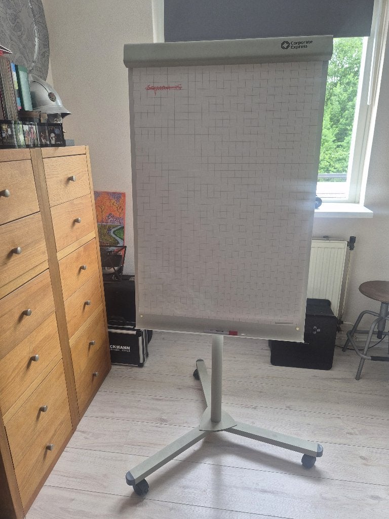 Flip-over en whiteboard, Ophalen of Verzenden, Gebruikt, Whiteboard