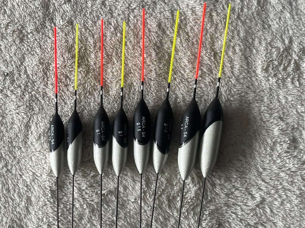 adv 201 / NIEUW serie 8 dobbers ARCA, Watersport en Boten, Ophalen of Verzenden, Nieuw, Dobber of Lood