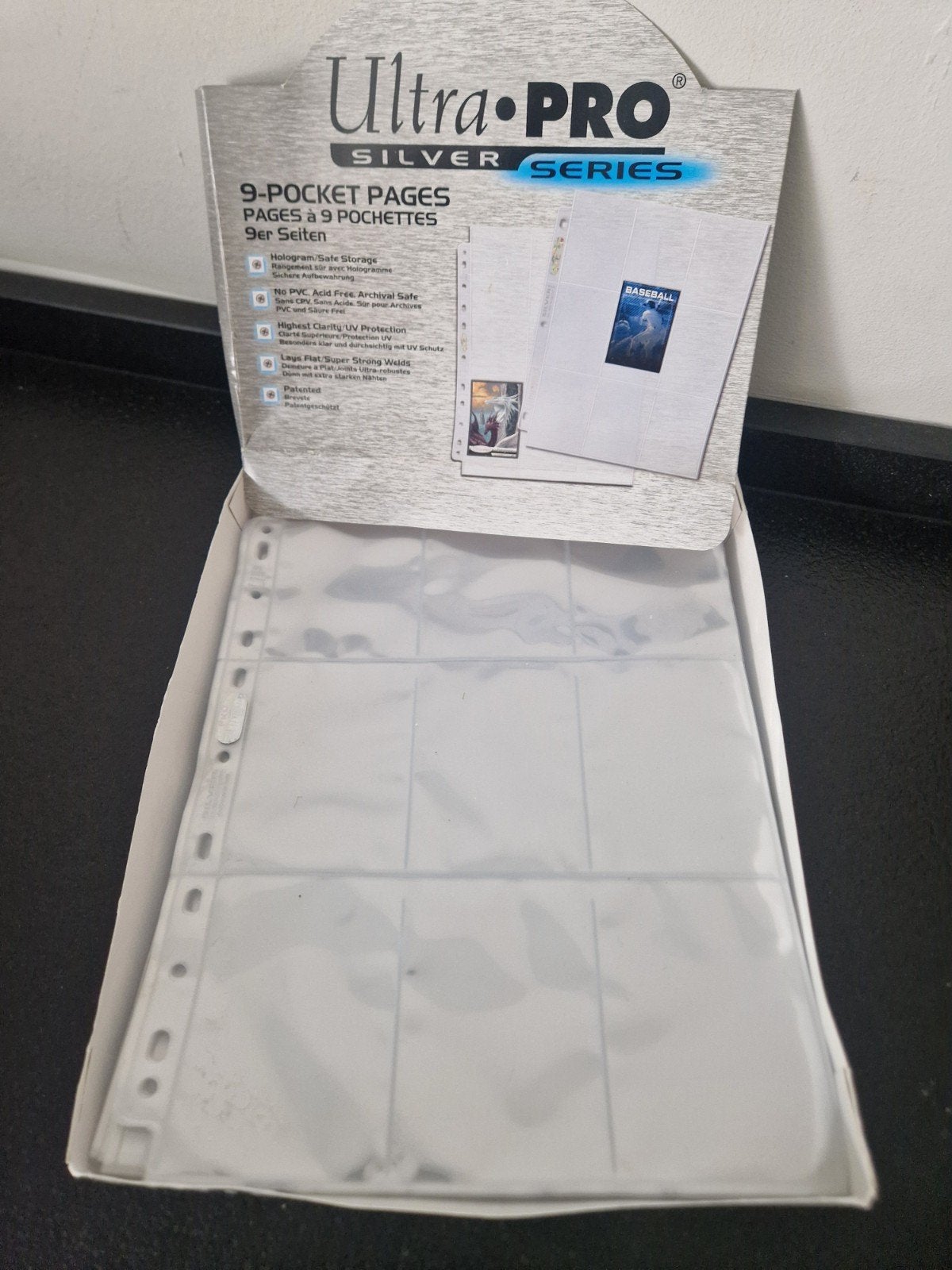 ultra pro Silver opberg bladen. Pokémon tcg 9 pocket, Ophalen of Verzenden, Nieuw, Sleeves of Kaarthoesjes