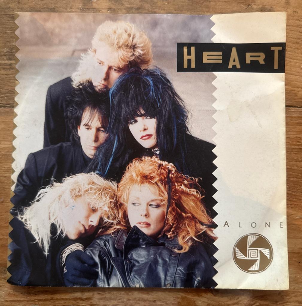 Heart - Alone / Barracuda 7 inch single (1987), Gebruikt, 7 inch, Rock en Metal, Single