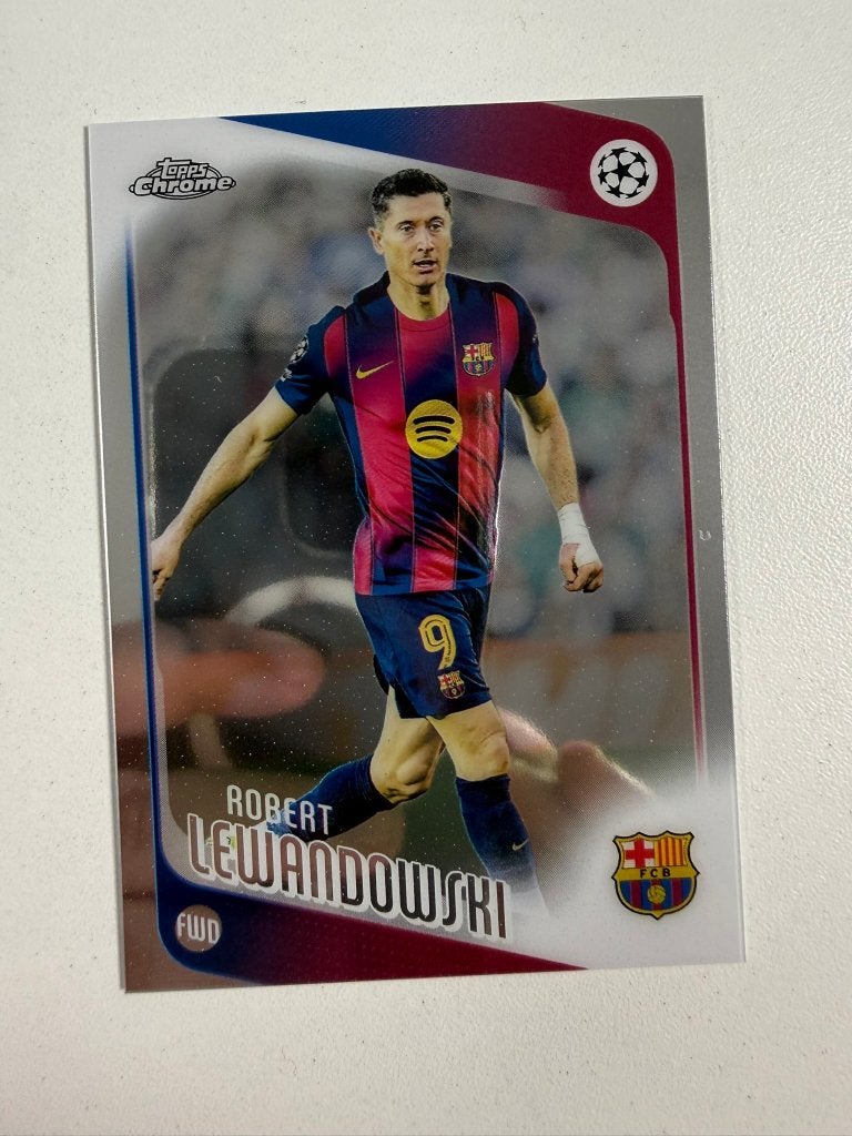 54 Robert Lewandowski Topps Chrome 2025-26, Verzamelen, Ophalen of Verzenden, Nieuw, Buitenlandse clubs, Poster, Plaatje of Sticker