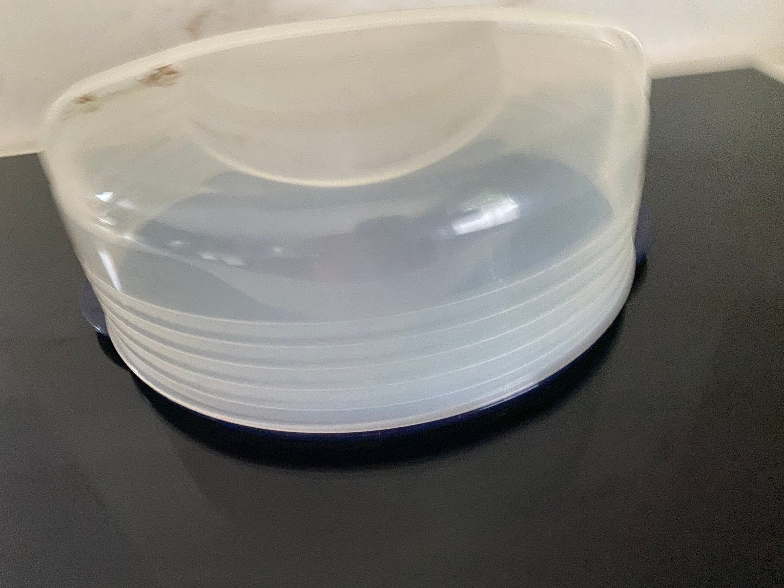 Tupperware taartdoos/taartschep, Ophalen of Verzenden, Gebruikt, Blauw, Overige typen