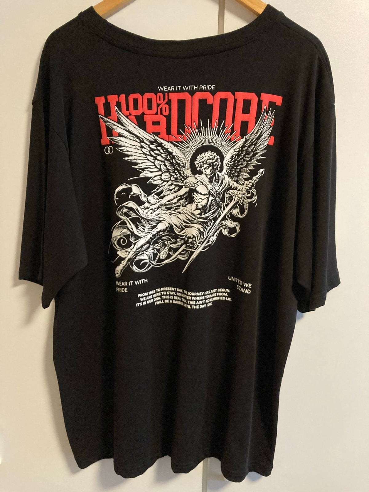 Hardcore T-shirt Zwart Maat 2XL Nieuw, Verzenden, Nieuw, Overige maten, Zwart