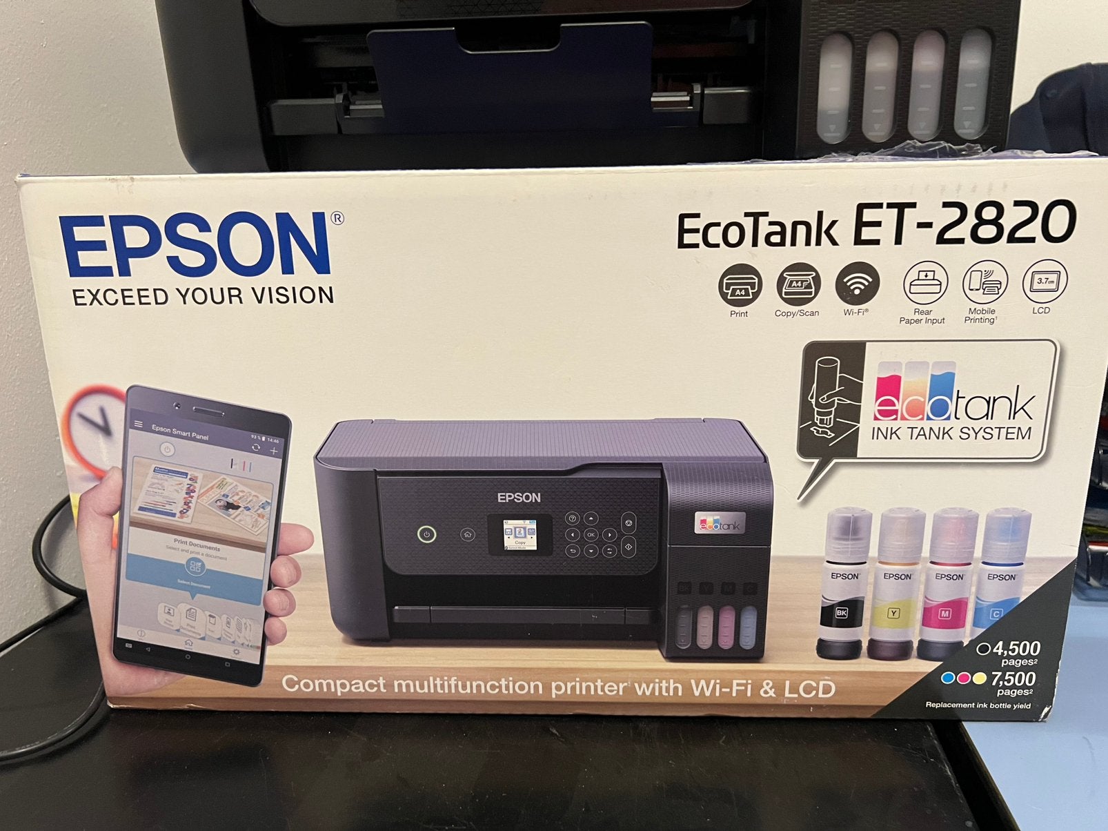Epson Ecotank ET 2820 printer, Ophalen of Verzenden, Zo goed als nieuw