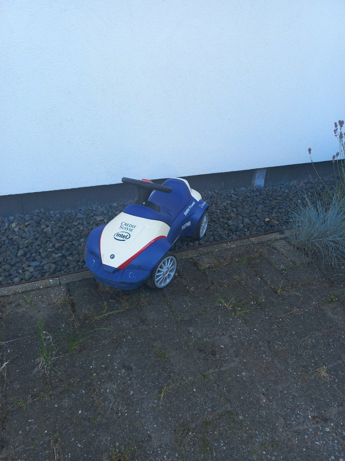 BMW Power Loopauto - Blauw/Wit, Ophalen, Gebruikt