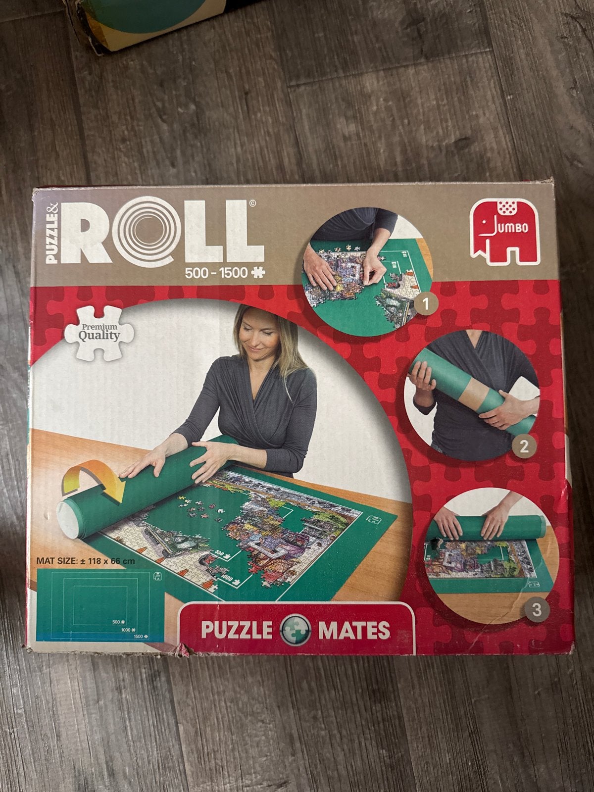 Jumbo Puzzle & Roll Mat voor 500-1500 stukjes, Ophalen of Verzenden, 500 t/m 1500 stukjes, Zo goed als nieuw, Overige typen
