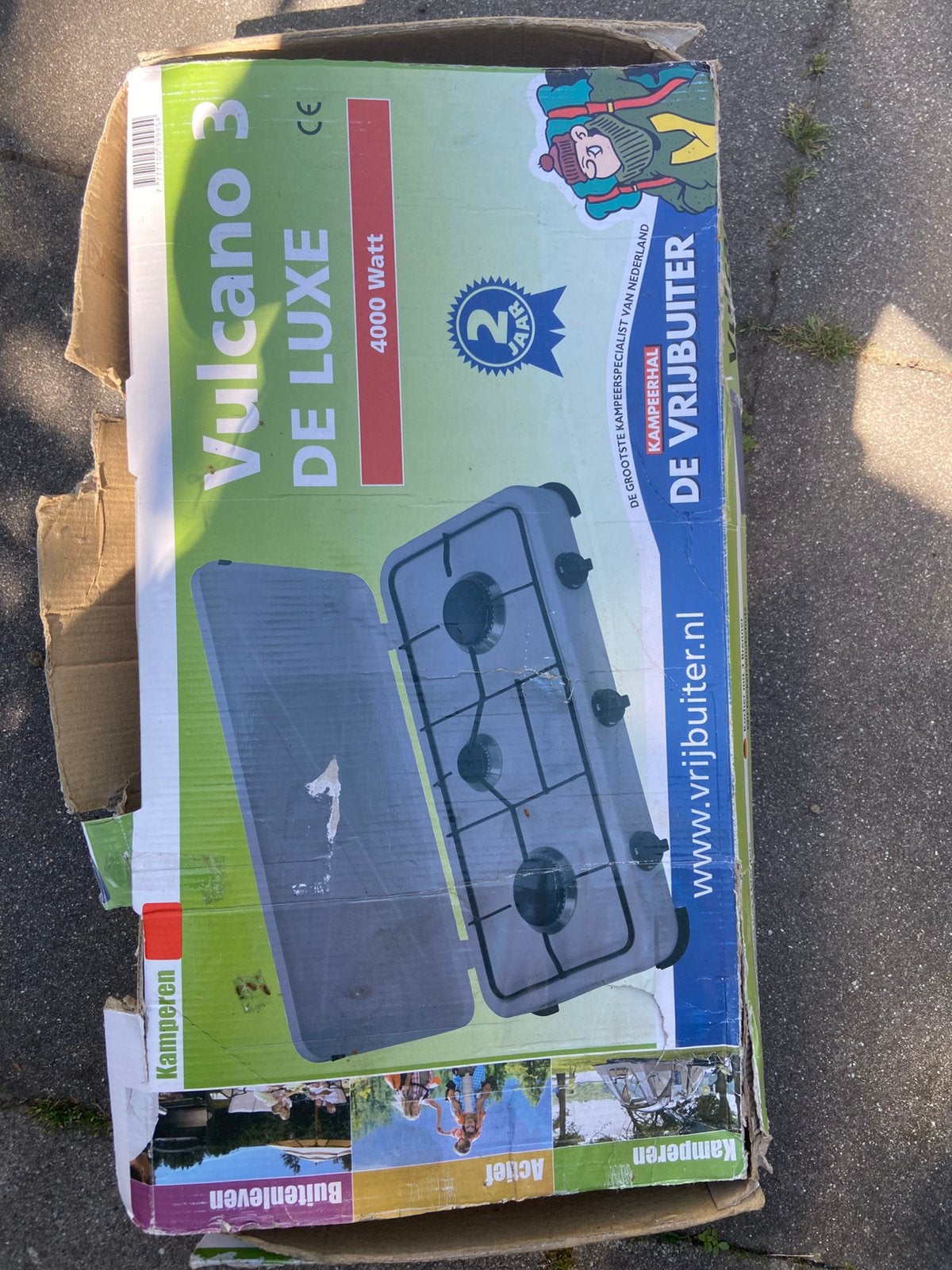 Gasfornuis voor de camping. 3 pits. Als nieuw, Ophalen, Zo goed als nieuw
