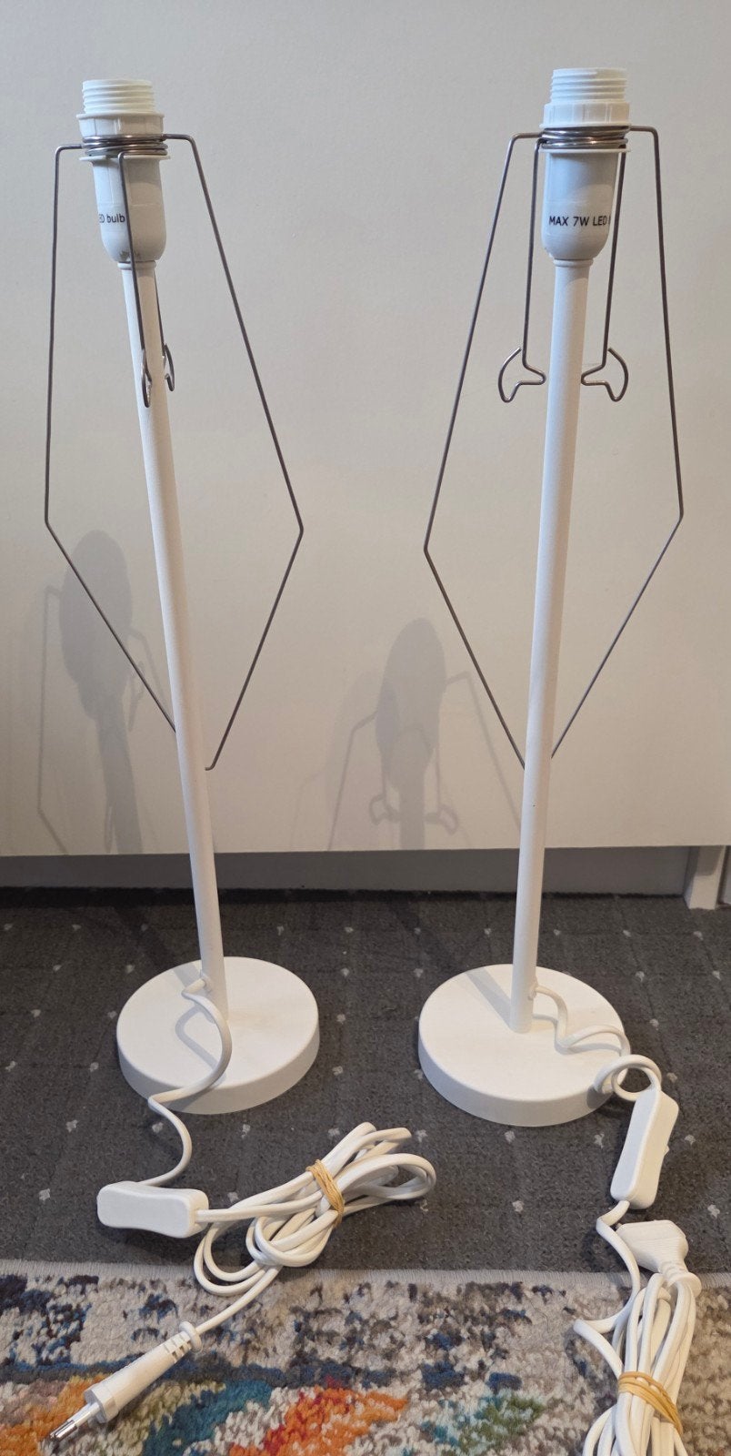 Tafellamp voet Strala Ikea 2x, 48 cm, Met schakelaar, E14 (klein), Nieuw