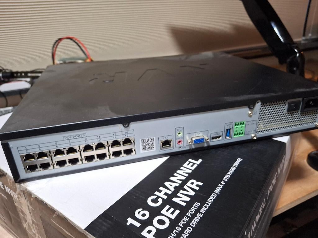 Wbox NVR – 16 Poort PoE – Krachtige Recorder (zonder HDD), Ophalen, Gebruikt, Binnencamera