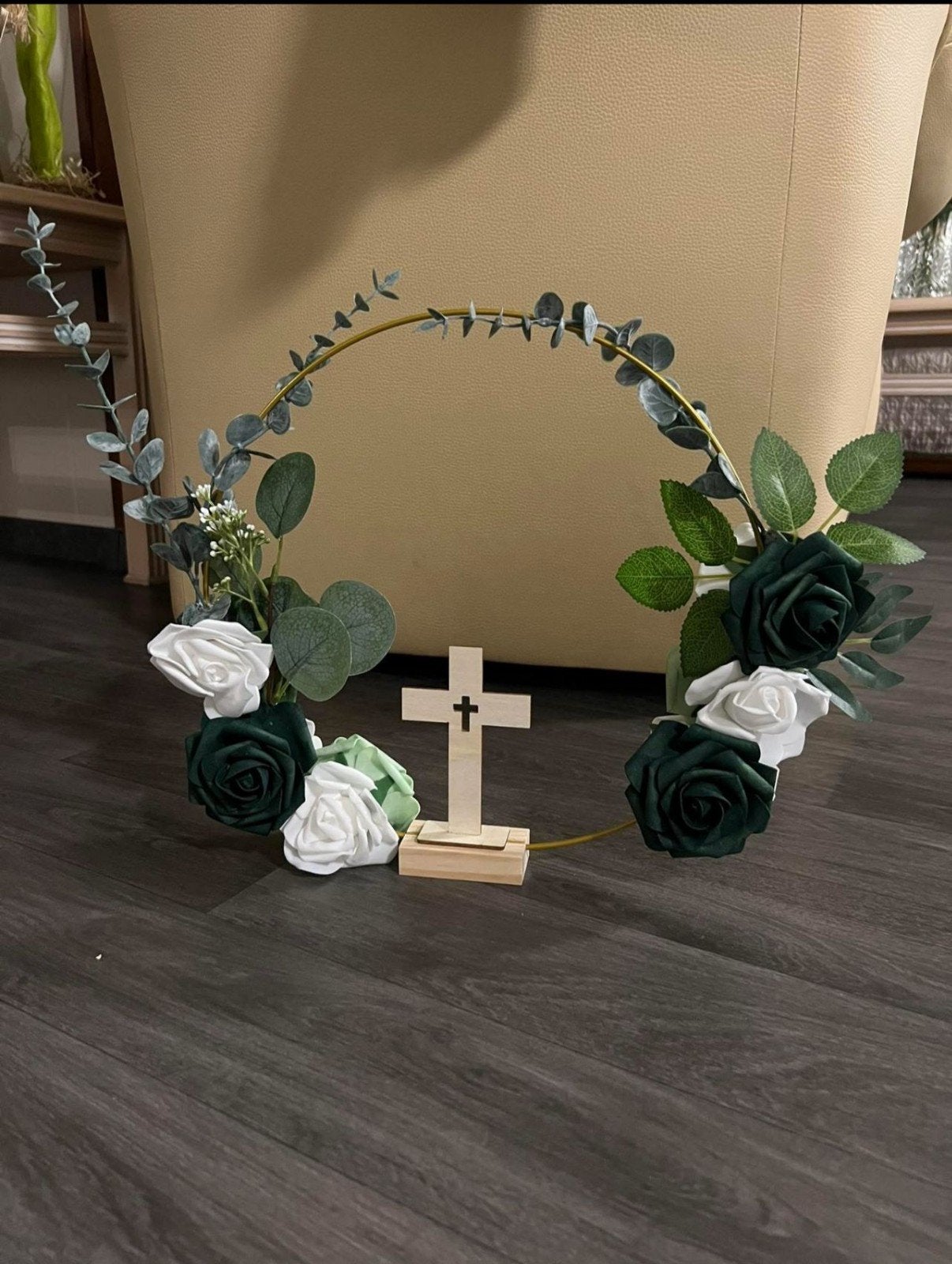 10 communie centerpieces met groene tafelloper, Ophalen of Verzenden