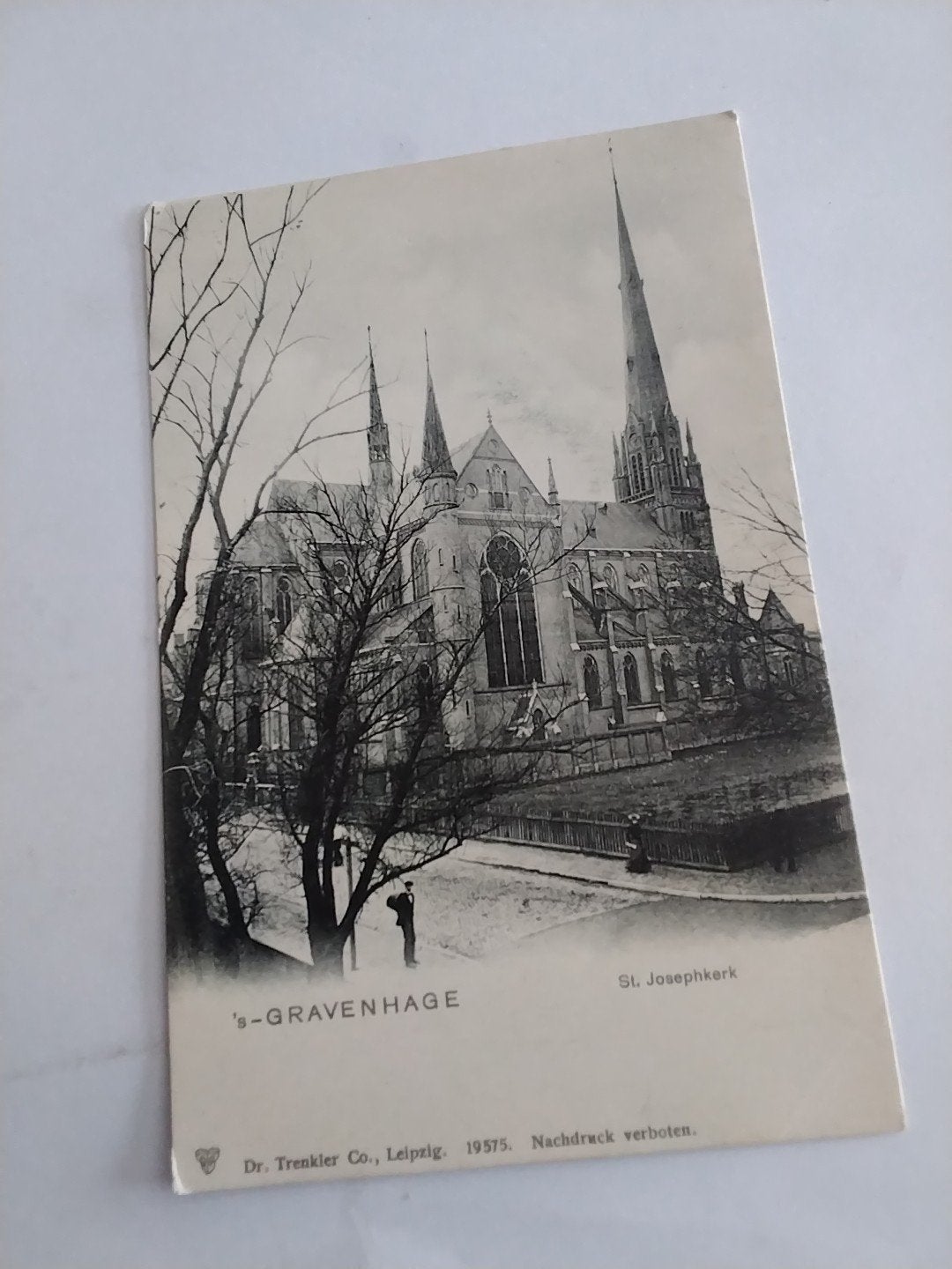 Oude Ansichtkaart 's-Gravenhage St. Josephkerk, Verzamelen, Ansichtkaarten | Nederland, Ophalen of Verzenden, Voor 1920, Zuid-Holland