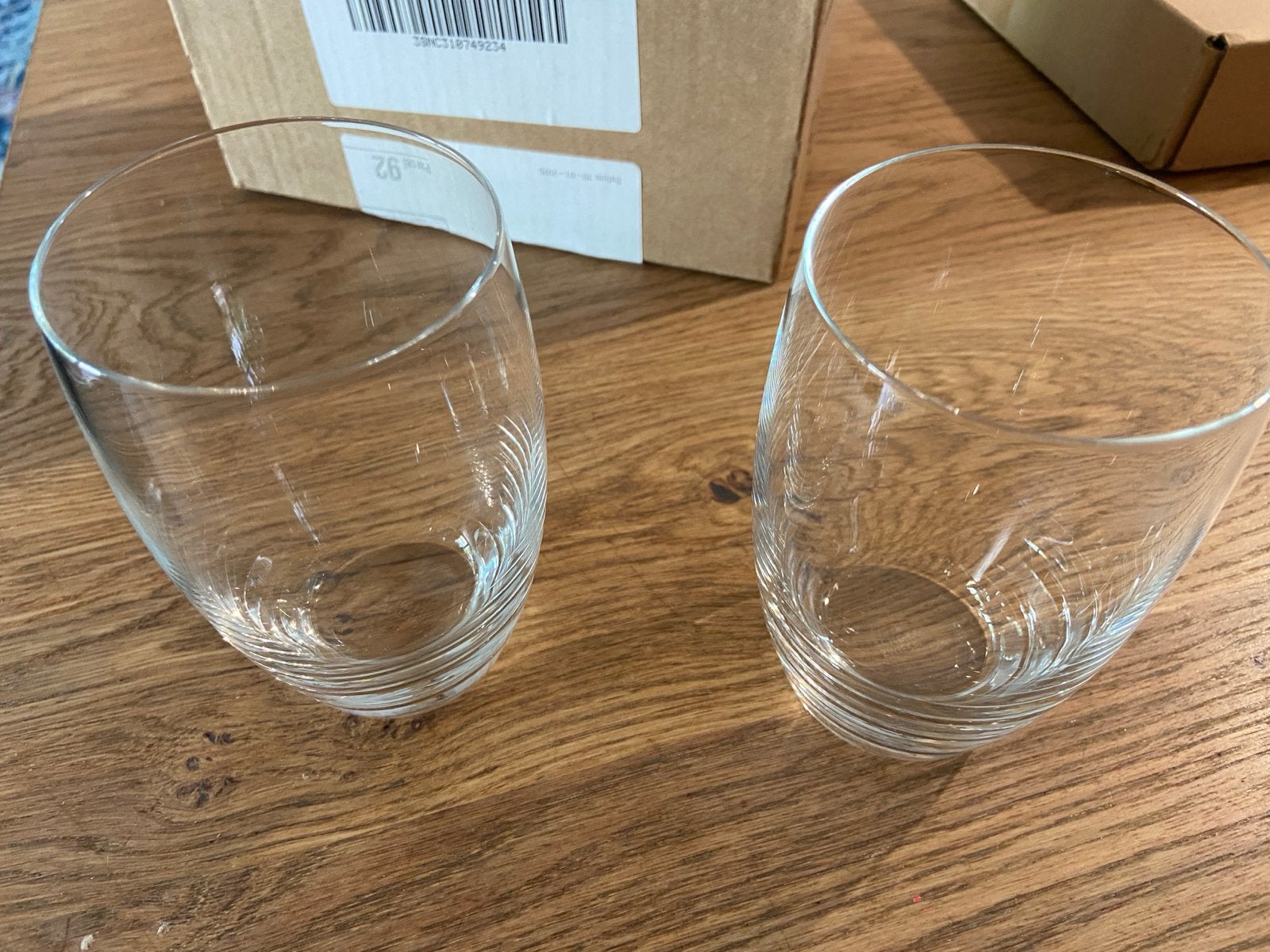 Zes nieuwe waterglazen, Ophalen, Nieuw, Glas, Glas of Glazen
