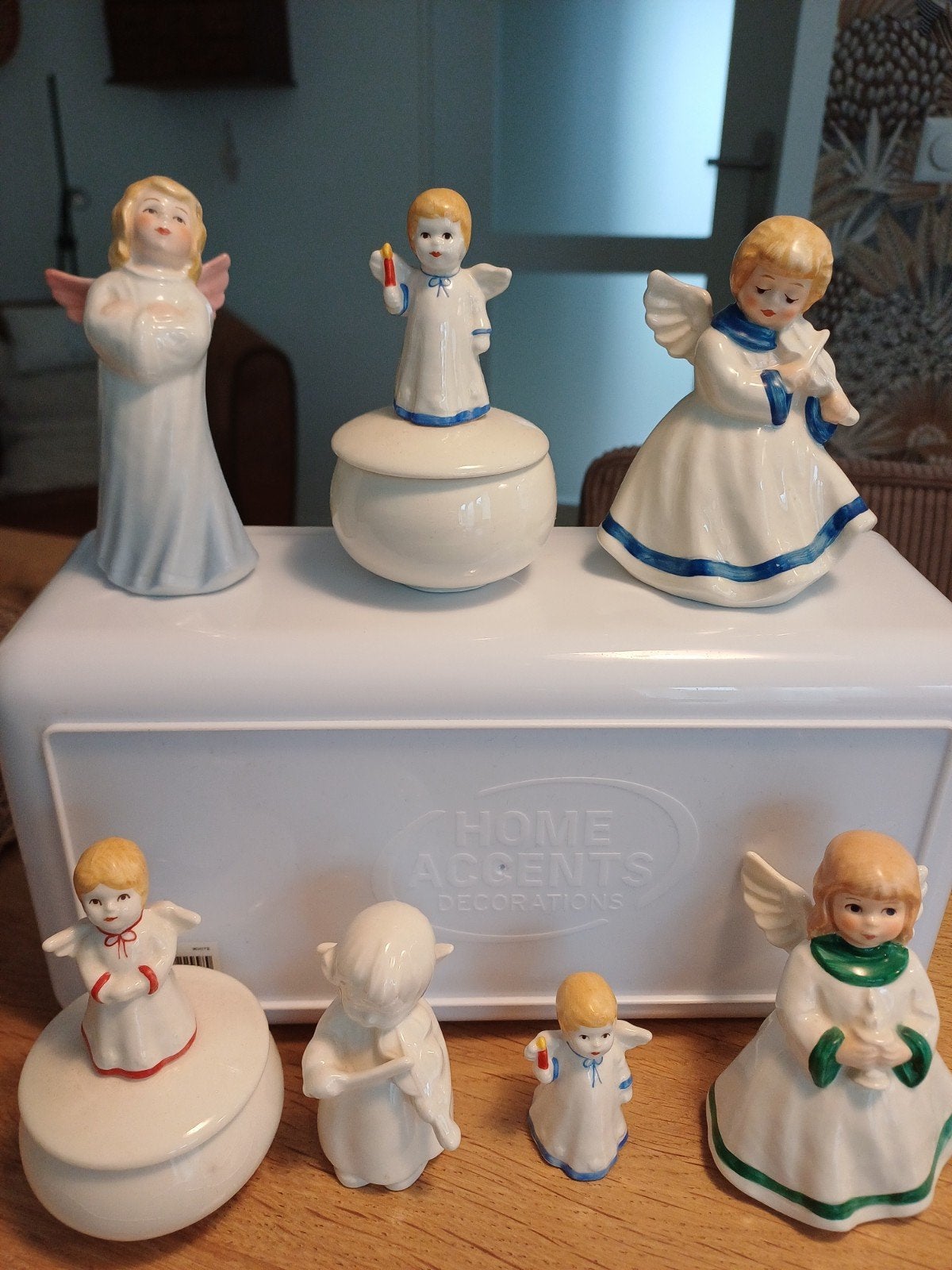 Vintage Goebel Engelen Beeldjes - Kerstdecoratie, Ophalen of Verzenden, Gebruikt, Religie