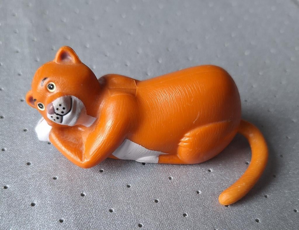 Disney Katje Speelfiguur Oranje - Vintage Speelgoed, Ophalen