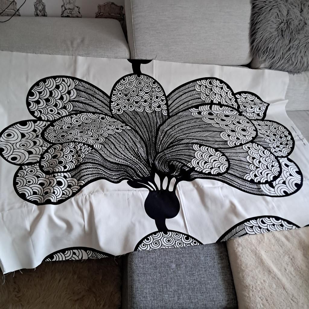 Vintage Ikea stof prachtig paneel Cilla Ramnek 2008 - 2404, Overige kleuren, 120 cm of meer, Nieuw, Ophalen of Verzenden