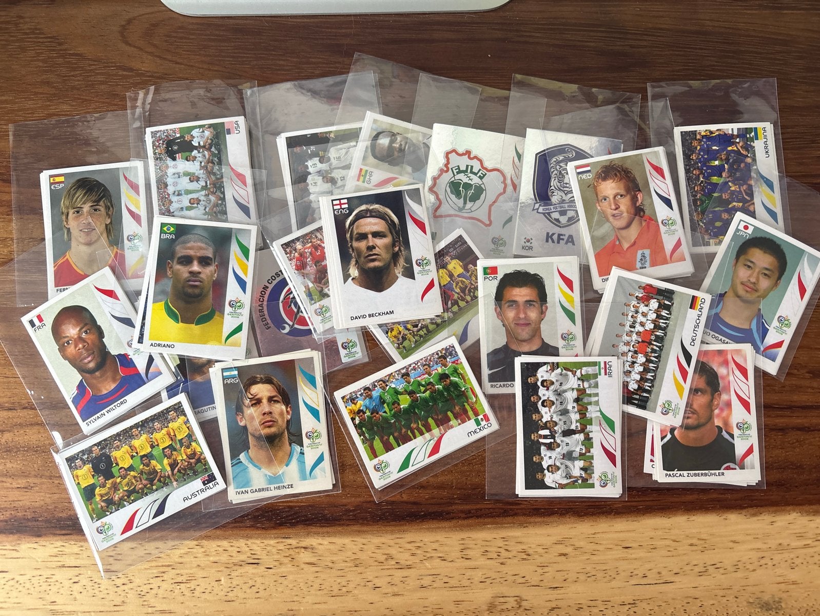 Voetbalplaatjes WK 2006 - Diverse spelers 182 totaal, Ophalen of Verzenden, Zo goed als nieuw, Stickers en Plaatjes