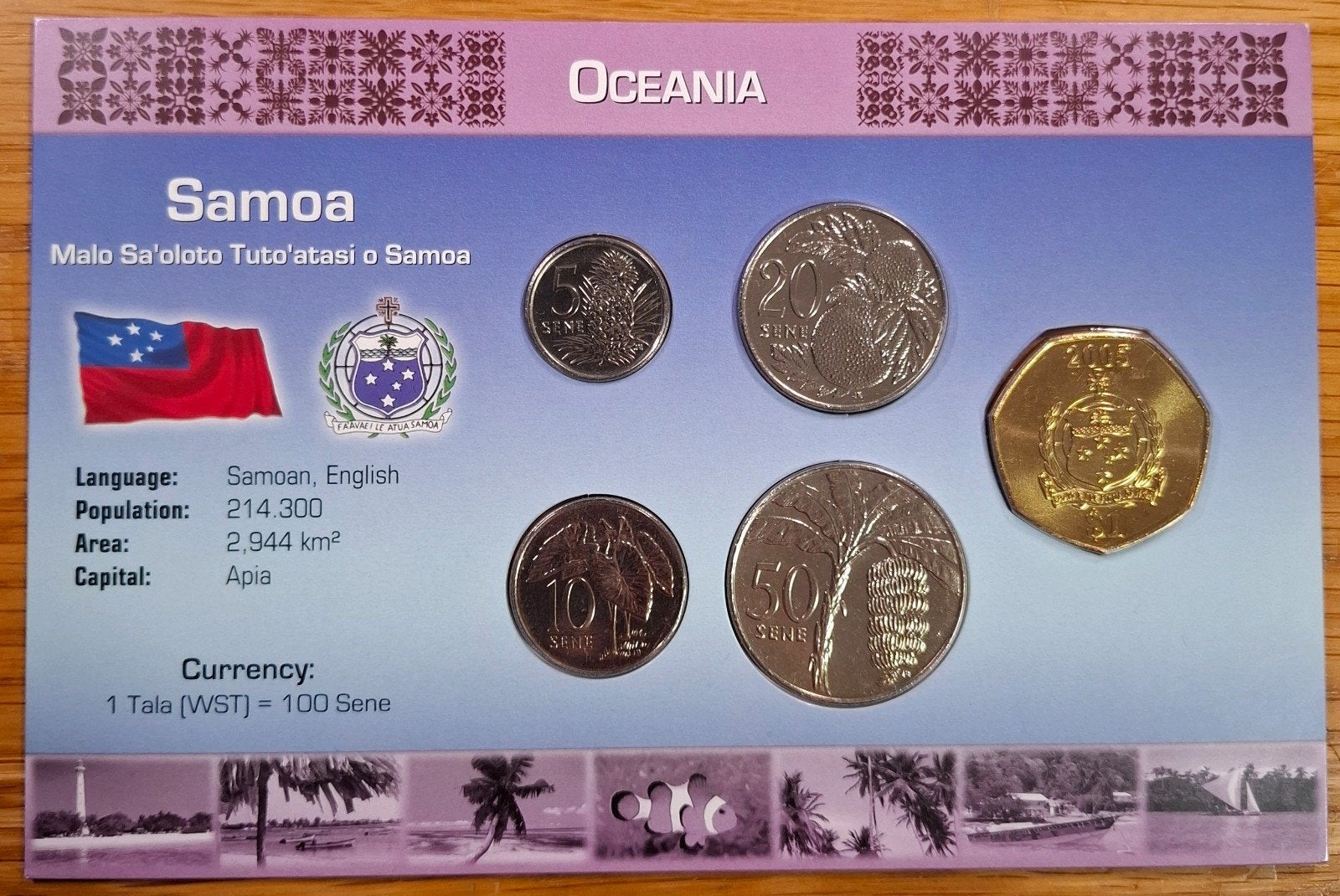Coins of the World muntset Samoa, Ophalen of Verzenden