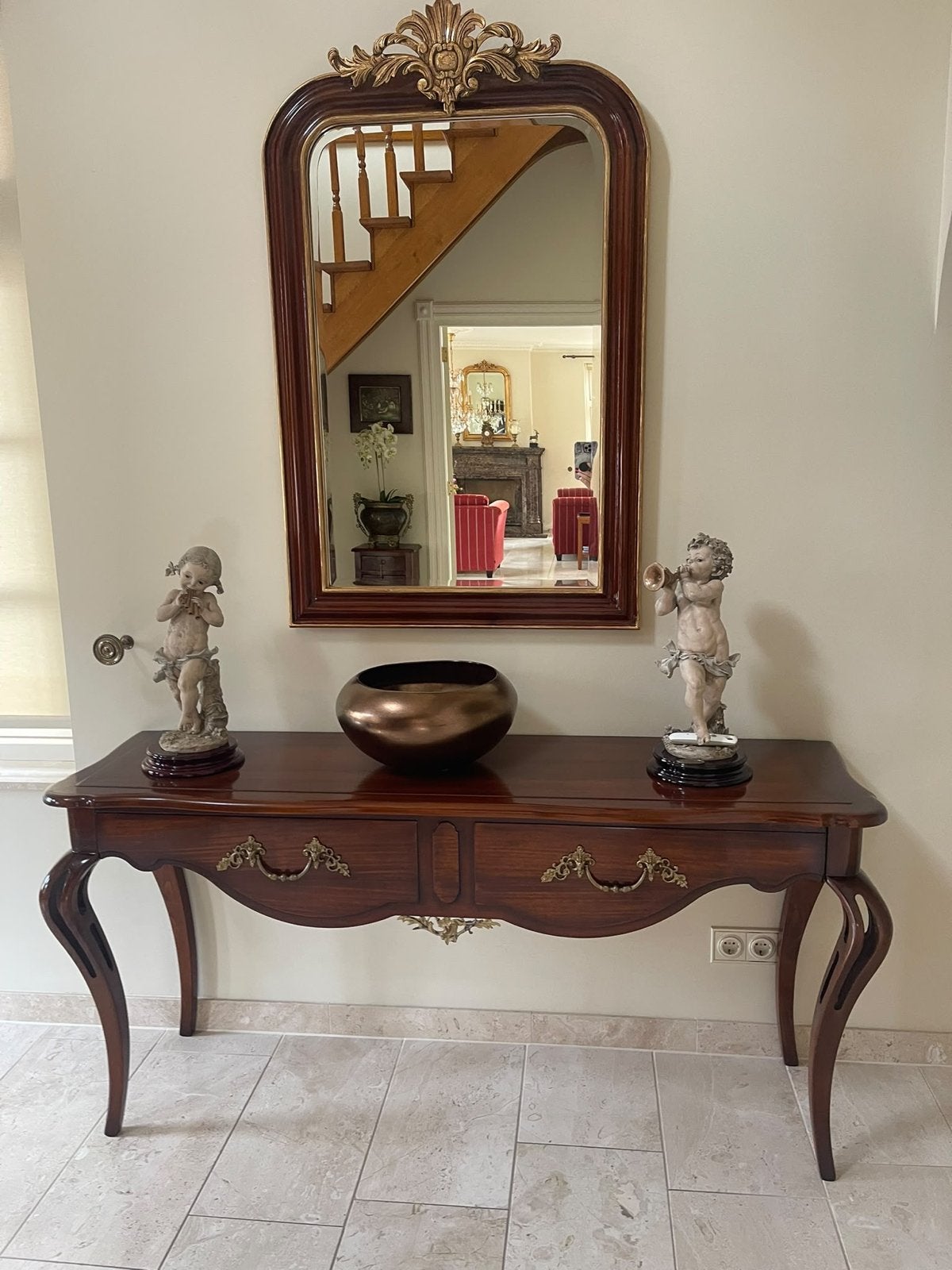 Antieke Console Tafel met Lade - Klassiek Design, Antiek en Kunst, Ophalen