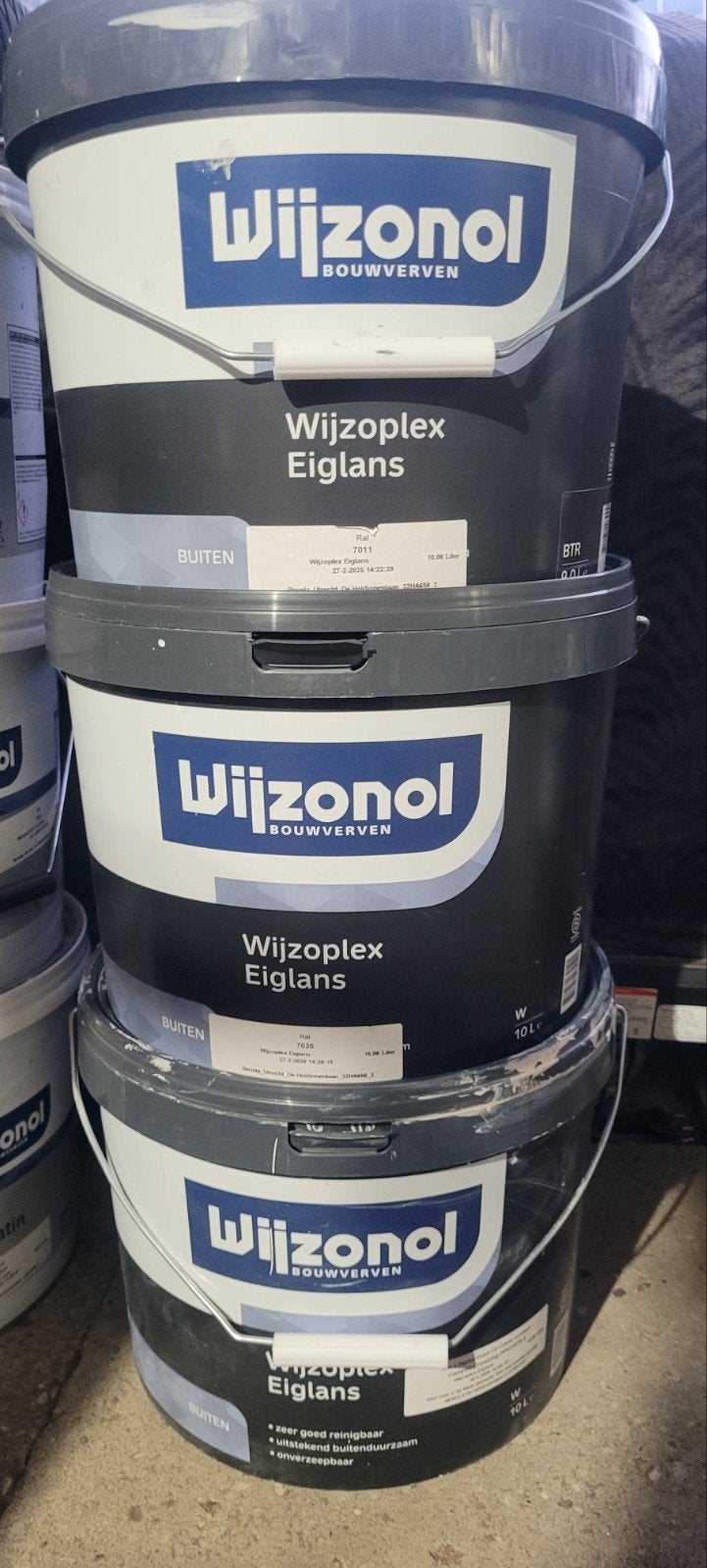 wijzoplex latex buiten 10 ltr div kleuren nieuw!, Wit, Nieuw, Ophalen of Verzenden, Verf