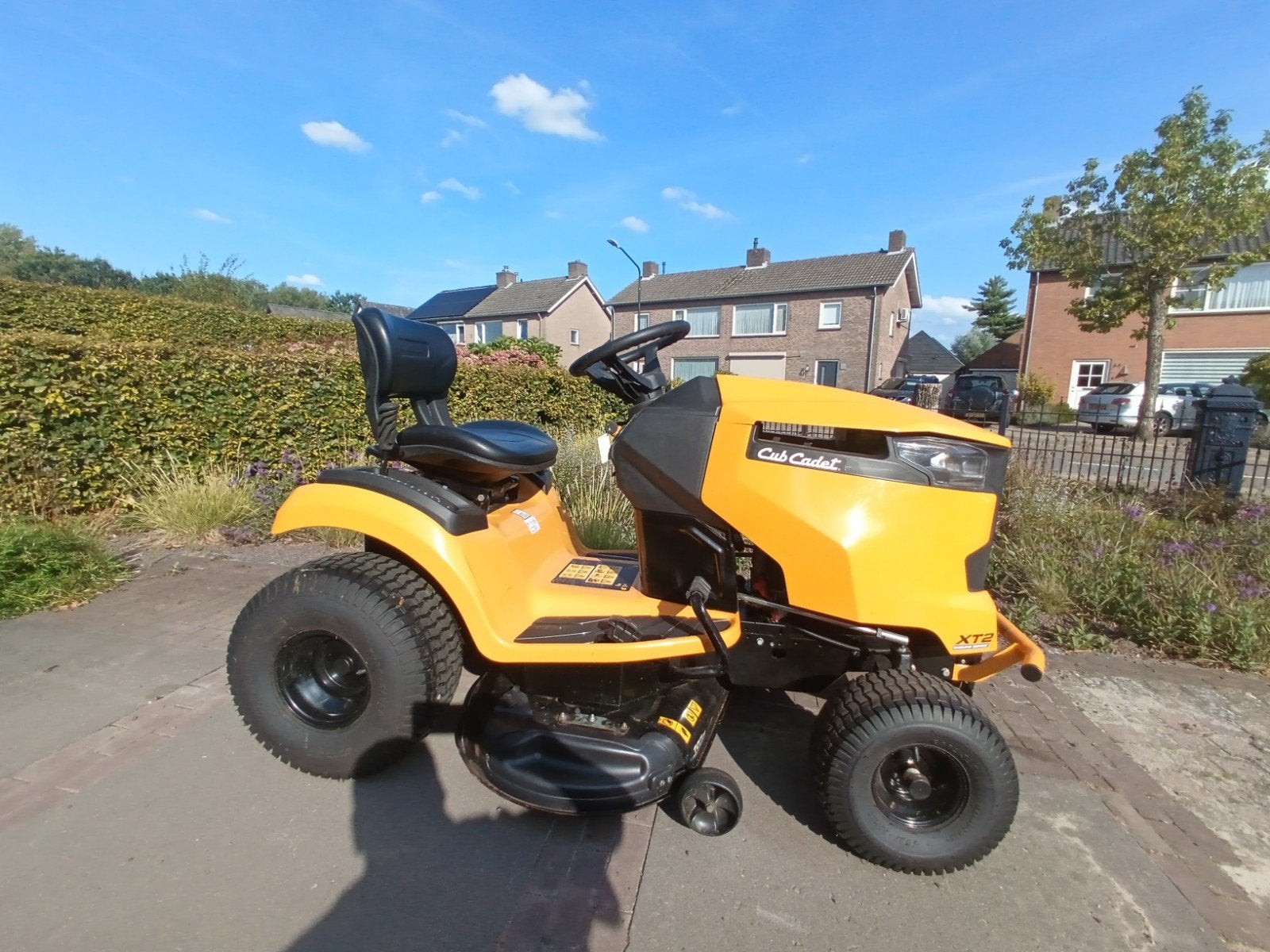 te koop cub cadet xt2 zitmaaier mulch maaier, Ophalen, Zo goed als nieuw, Cub Cadet, Elektrische starter