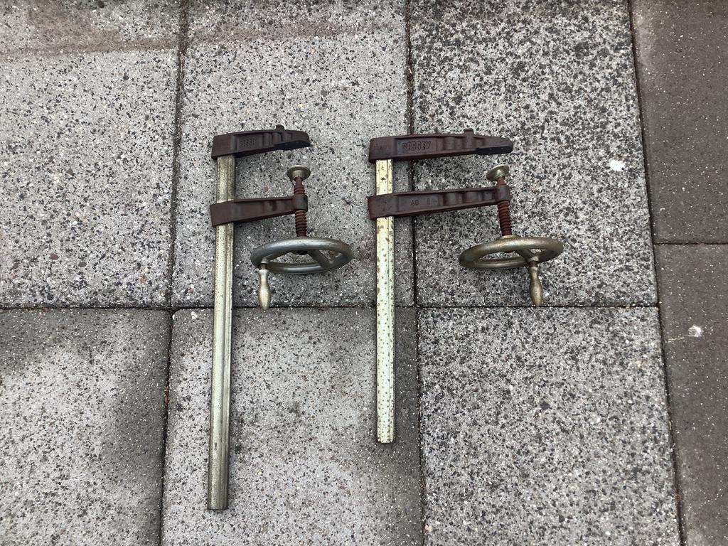 2x zware uitvoering lijmklem, Doe-het-zelf en Verbouw, Gereedschap | Handgereedschap, Ophalen, Zo goed als nieuw