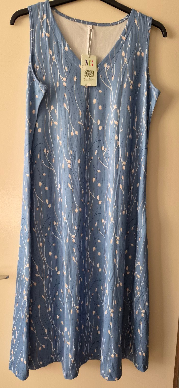 Nieuwe blauwe jurk, mt L, Kleding | Dames, Blauw, Maat 42/44 (L), Nieuw, Ophalen of Verzenden