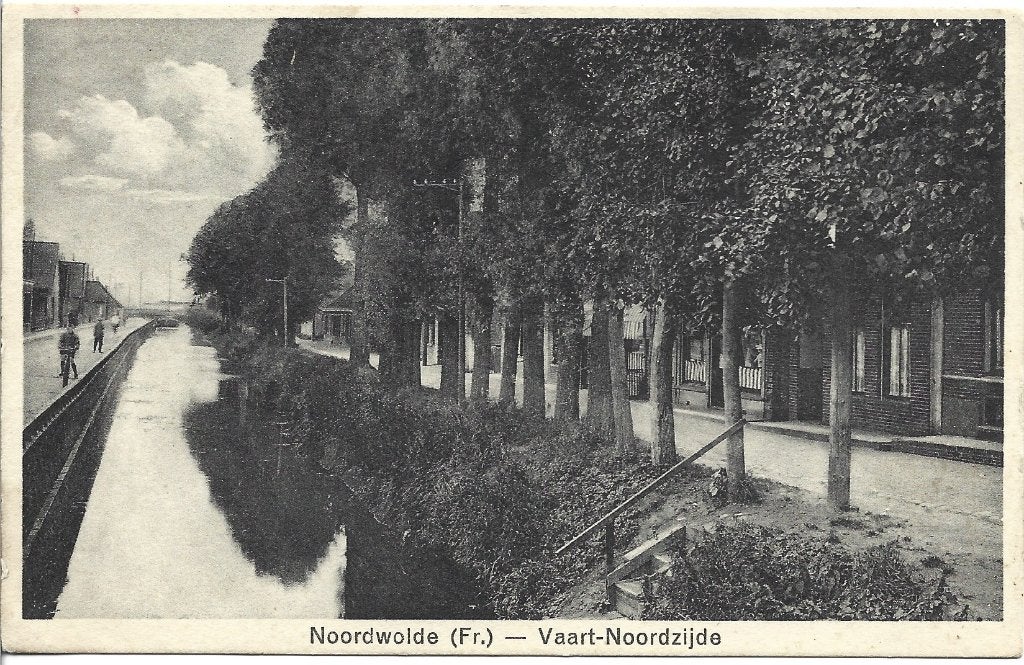 Noordwolde * Vaart Noordzijde-Friesland-Oosterstreek-Vinkega, Ophalen of Verzenden, 1940 tot 1960, Gelopen, Friesland