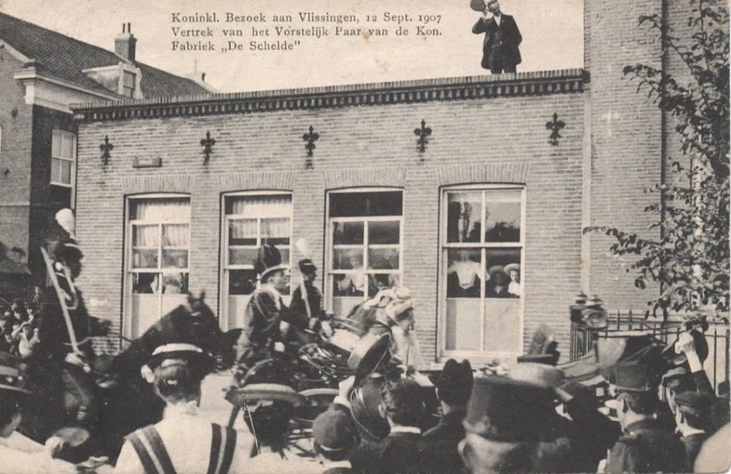 Vlissingen Kon. bezoek K.M.S. Dokkade, Verzenden, Voor 1920, Gelopen, Zeeland