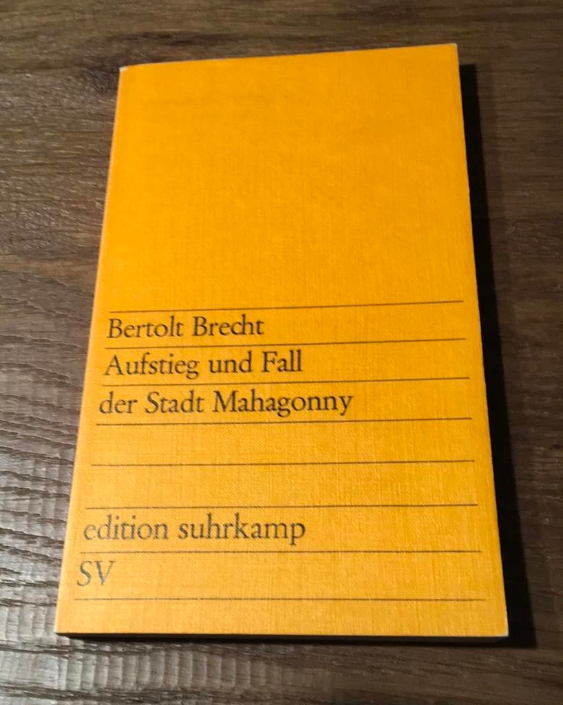 Bertolt Brecht: Aufstieg und Fall der Stadt Mahagonny, Ophalen of Verzenden, Zo goed als nieuw, Europa overig