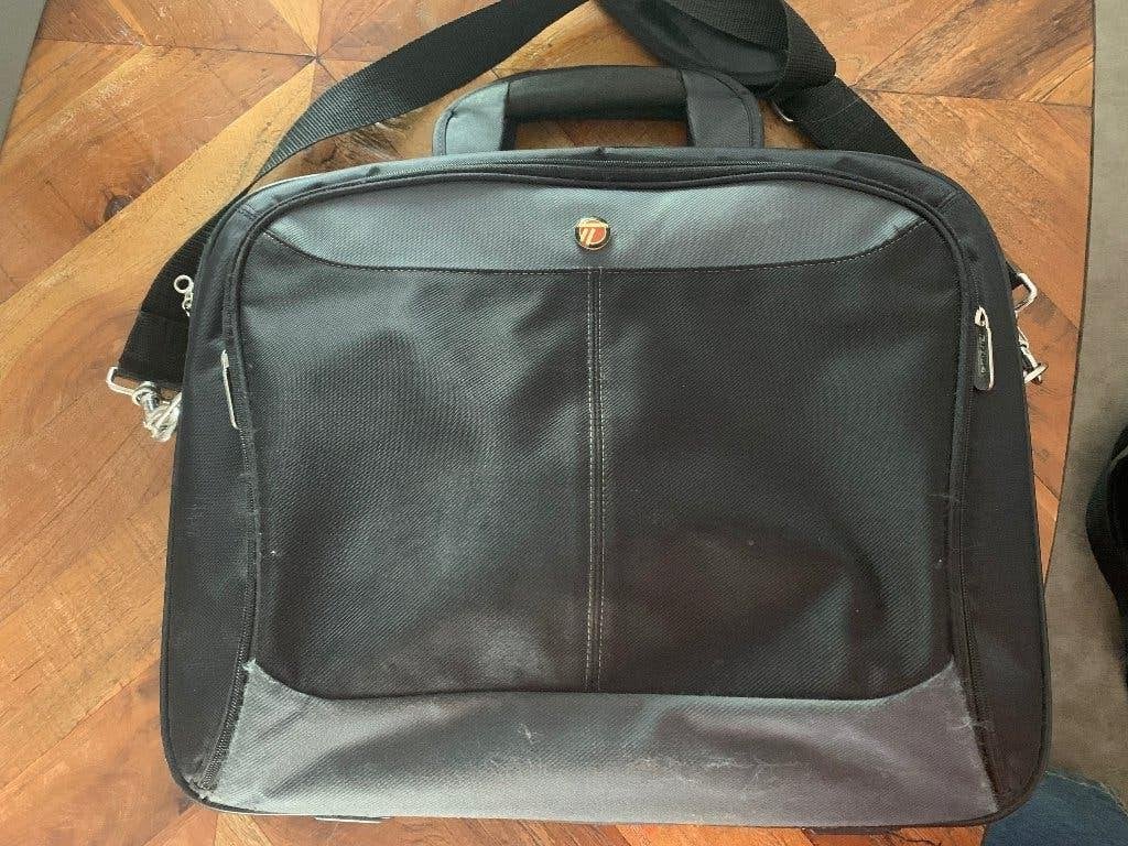 Laptoptas, Gebruikt, 17 inch of meer, Aktetas, Zwart