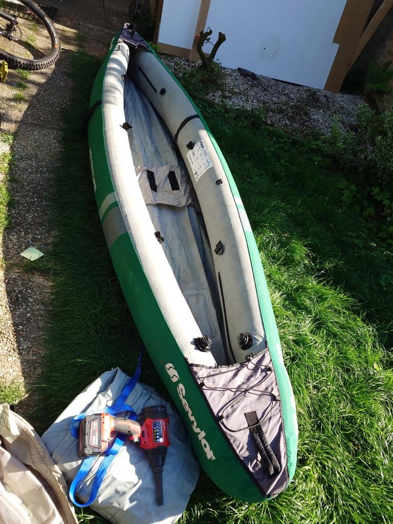 Sevylor Adventure Plus Opblaas Kano, Watersport en Boten, Kajaks, Gebruikt, 3-persoons of meer, Opblaasbaar, Ophalen
