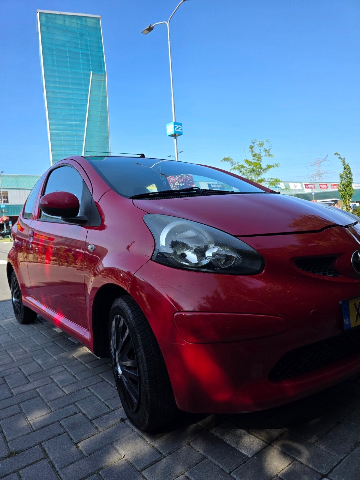 Toyota Aygo 1.0 12V Vvt-i 3DRS MMT 2009 Rood, Auto's, Toyota, Voorwielaandrijving, 4 stoelen, 68 pk, Handgeschakeld