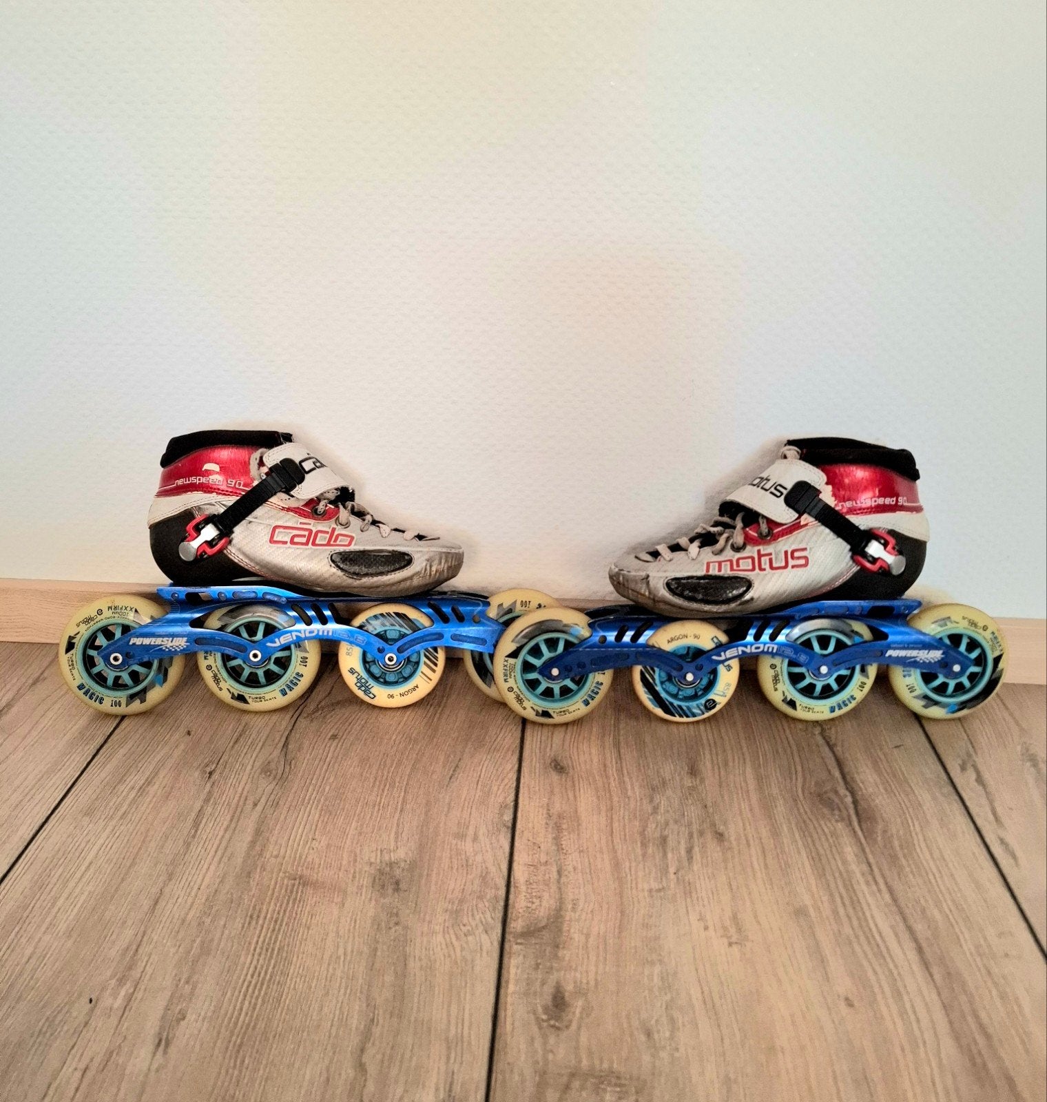 Cadomotus Newspeed 90 skeelers maat 38, Ophalen of Verzenden, Gebruikt, Inline skates 4 wielen