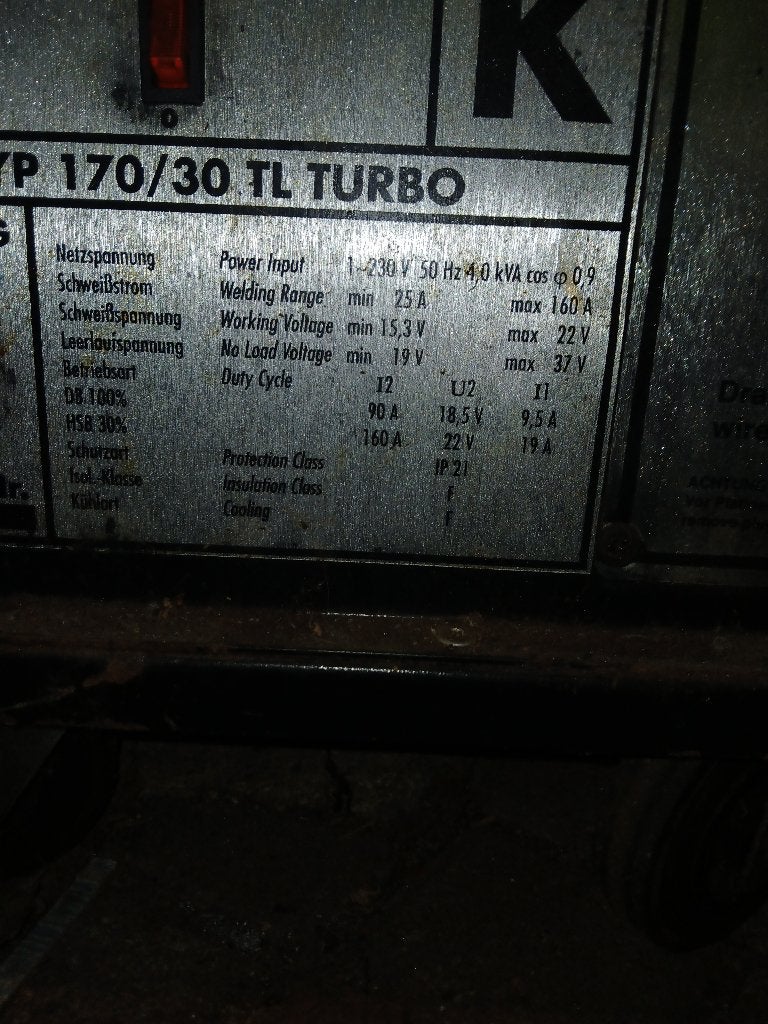 elektra beckum lasapparaat, Ophalen, Gebruikt, 150 tot 250 ampère, Co2