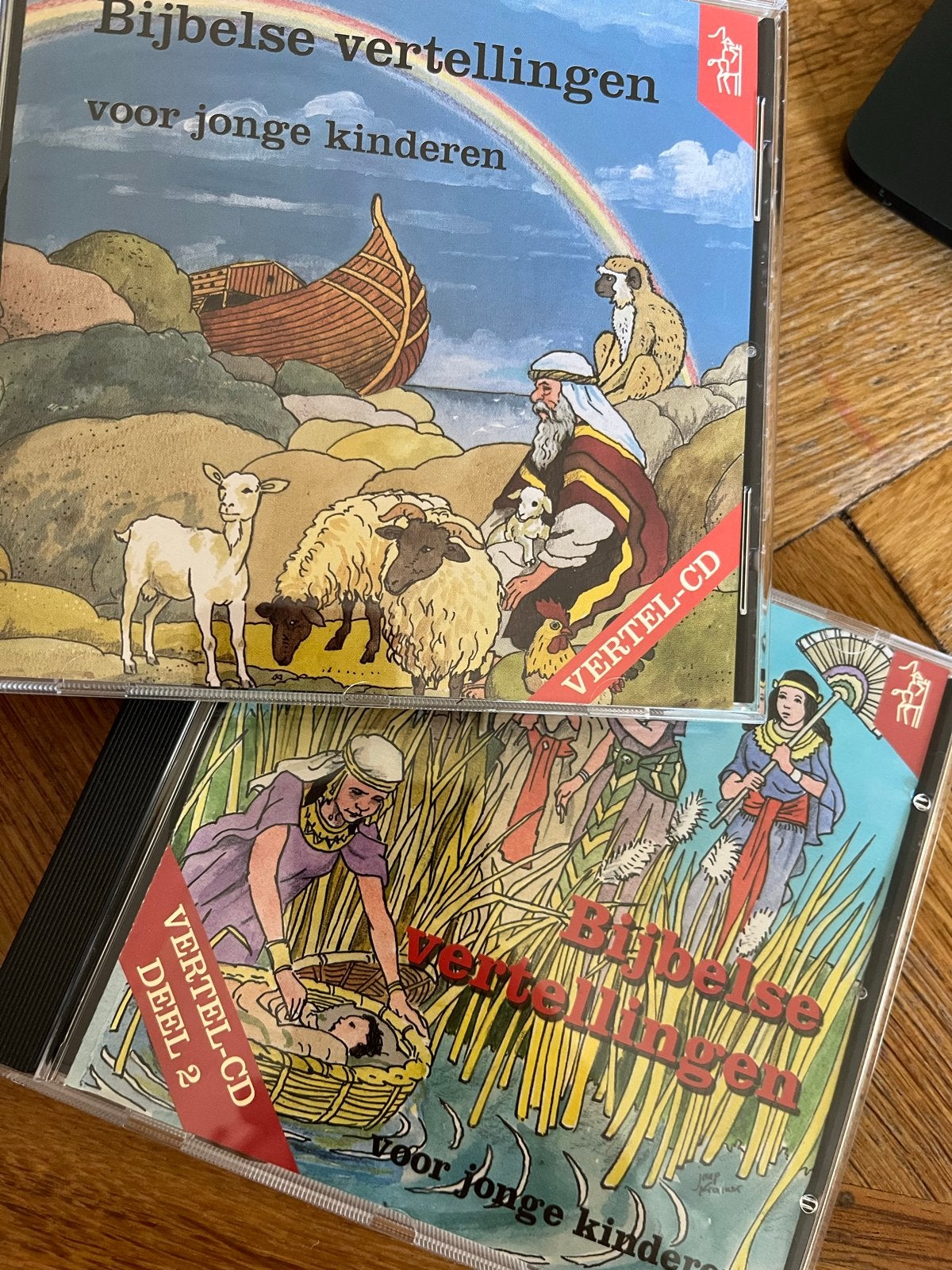Bijbelse Vertellingen voor Jonge Kinderen CD's (deel 1 & 2), 6 tot 9 jaar, Luisterboek, Ophalen of Verzenden, Zo goed als nieuw