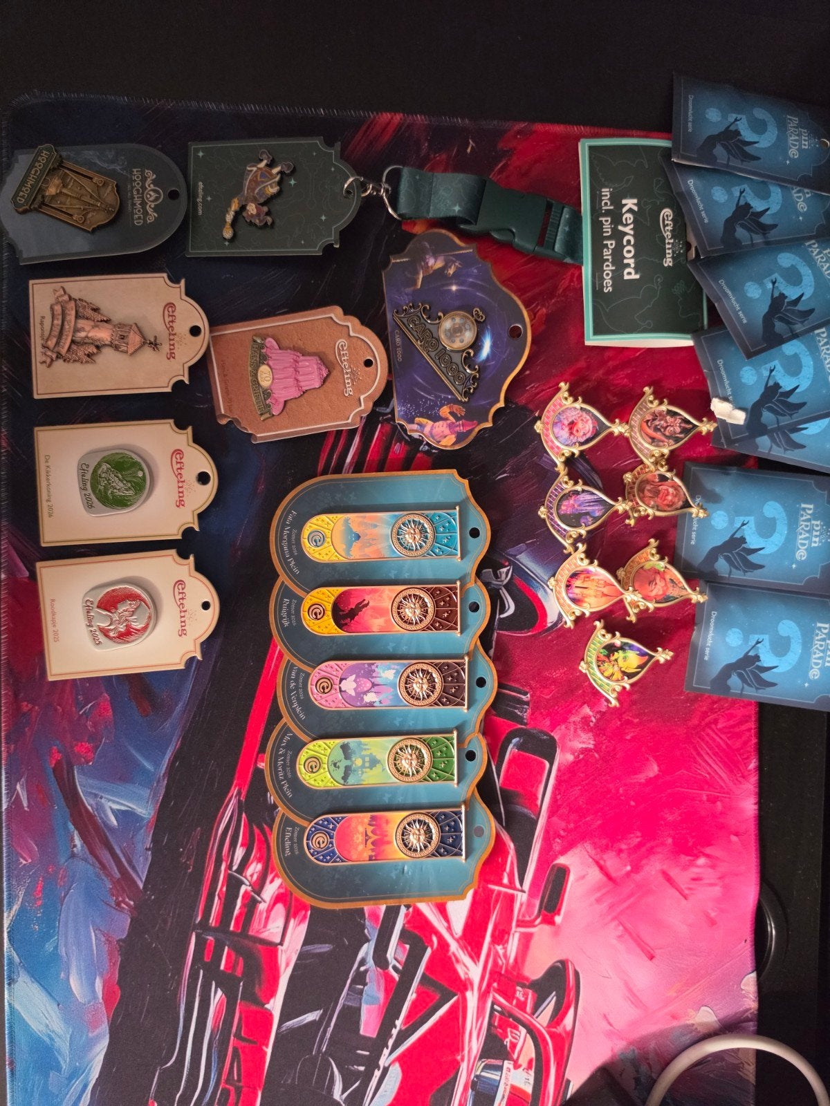 Diverse Efteling Pins, Verzenden, Zo goed als nieuw, Figuurtje, Speldje of Pin
