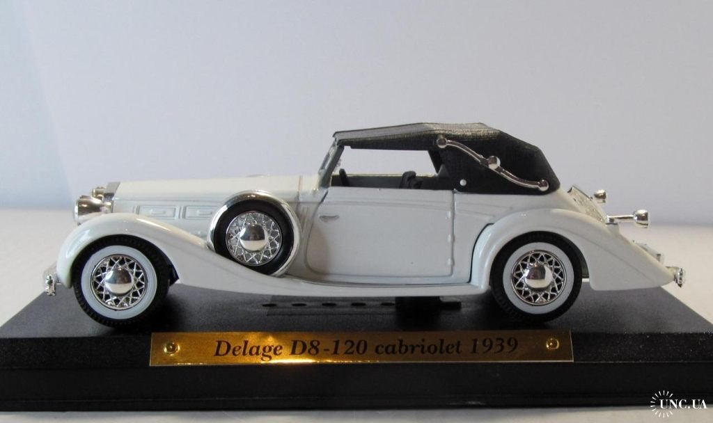28725: Delage D8-120 Cabriolet - 1939 - Atlas 1:43, Auto, Ophalen of Verzenden, Zo goed als nieuw, Bachsatztstr. 54 D 72131 Ofterdingen, Germany