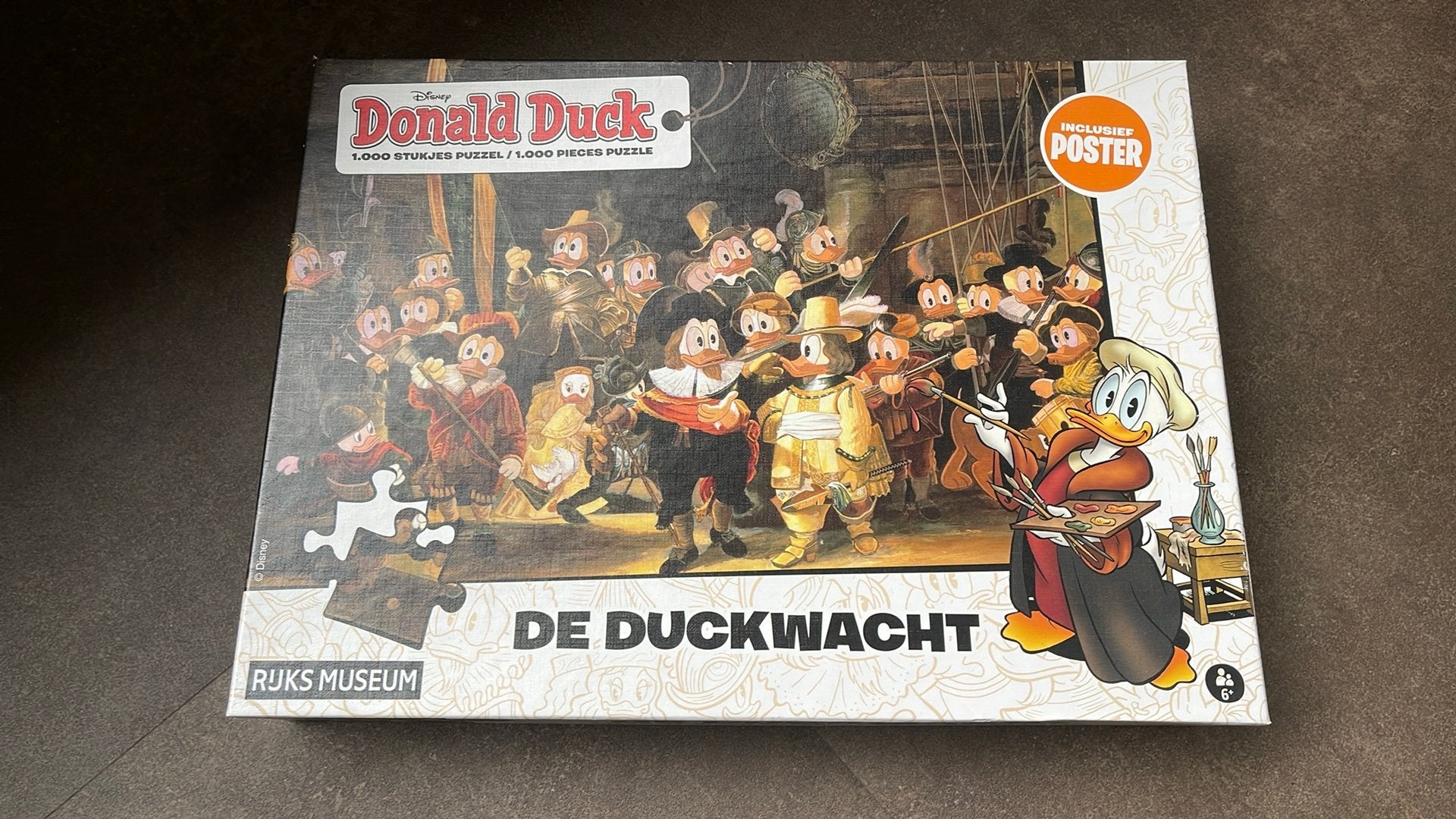 De Duckwacht 1000 stukjes puzzel met poster limited edition, Ophalen of Verzenden, 500 t/m 1500 stukjes, Zo goed als nieuw, Legpuzzel