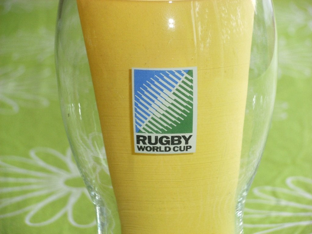Rugby World Cup bierglas, Verzamelen, Ophalen of Verzenden, Zo goed als nieuw