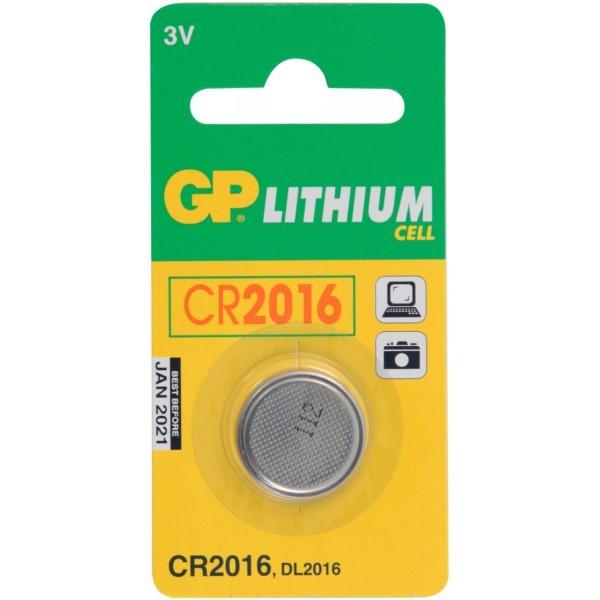 4x GP Lithium cell CR2016 batterij, 3V, in OVP, nieuw, Ophalen of Verzenden, Nieuw