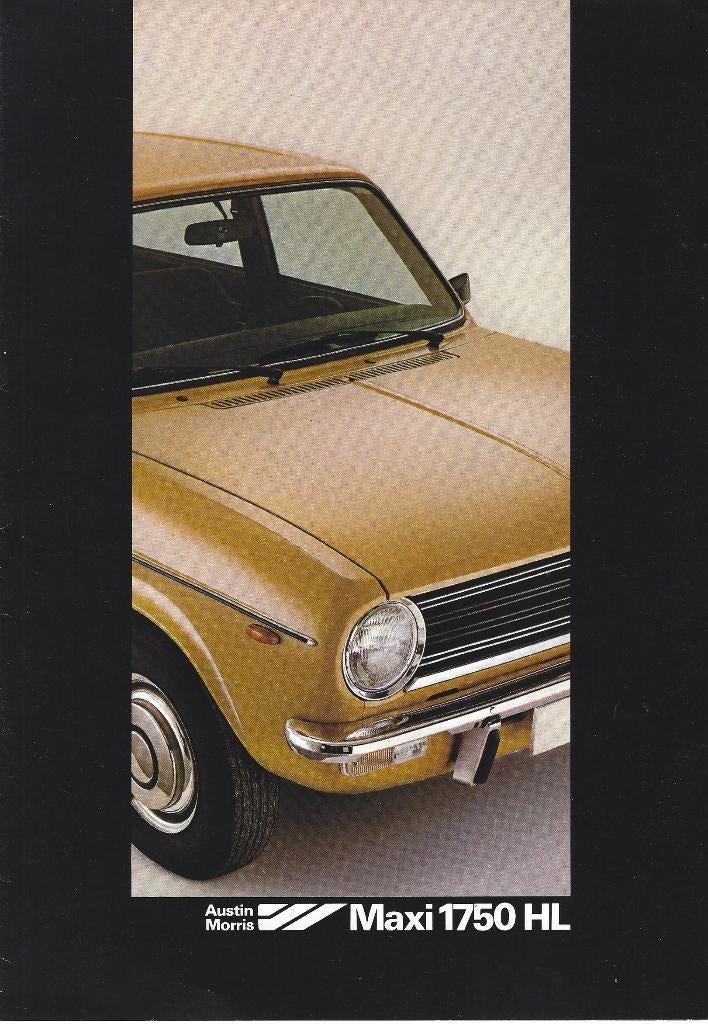Folder Austin Maxi 1750 HL 1976, Ophalen of Verzenden, Gelezen, Overige merken