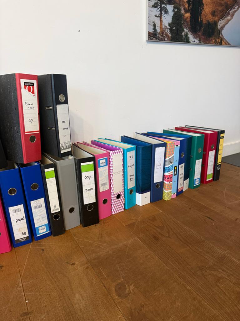 Gratis ordners voor boekhouding - Diverse kleuren en maten, Ophalen of Verzenden, Zo goed als nieuw