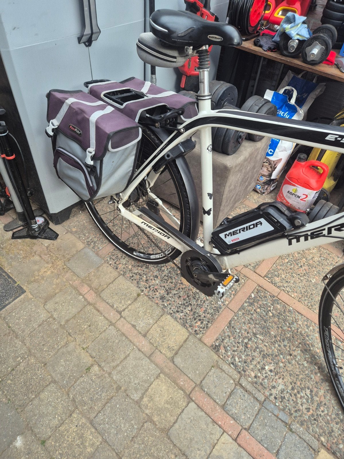 merida ebike, Fietsen en Brommers, Elektrische fietsen, Gebruikt, 59 cm of meer, 30 tot 50 km per accu, Ophalen