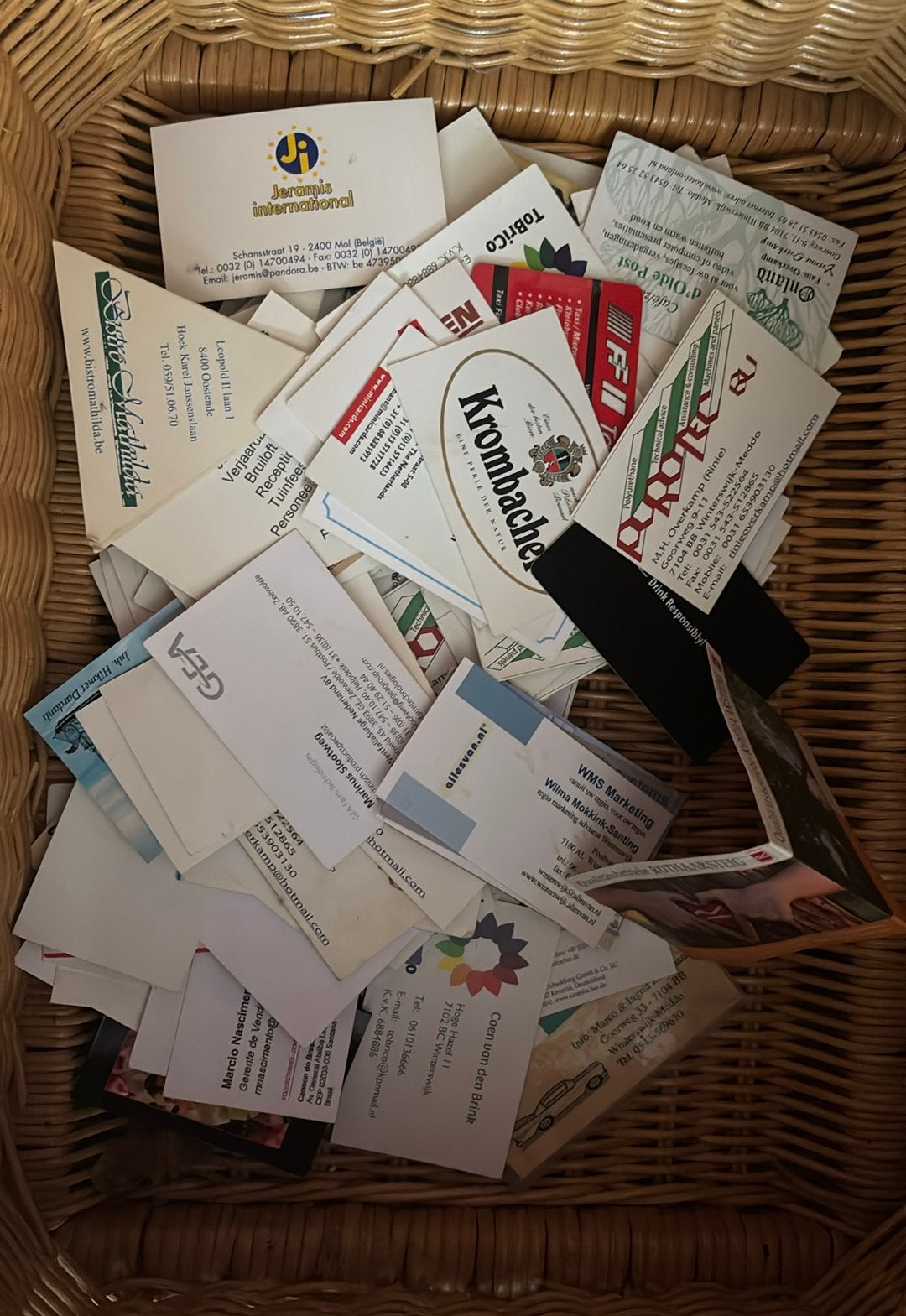 Visitekaartjes +/-130, Postzegels en Munten, Ophalen, Buitenland