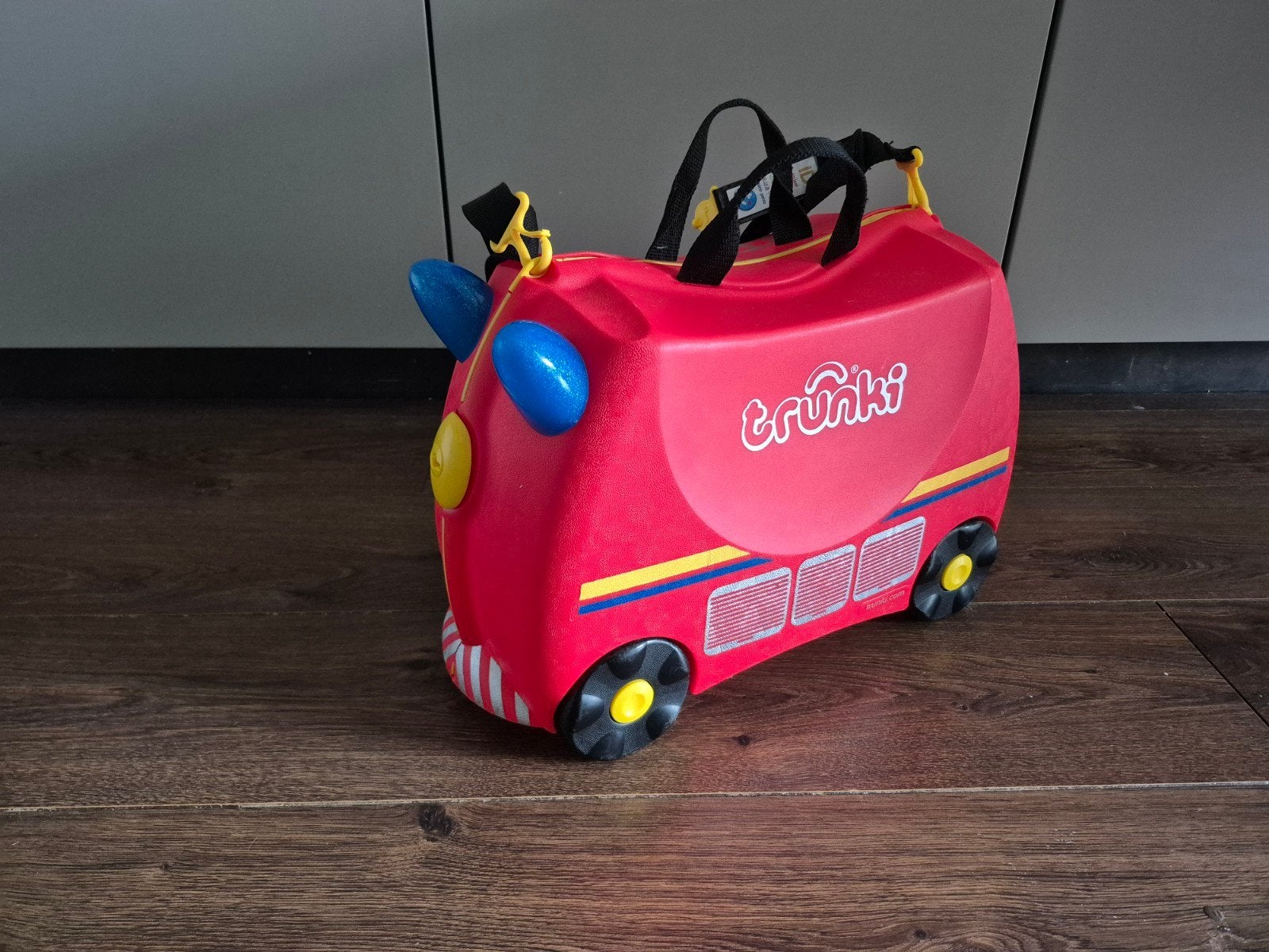 Trunki Kinderkoffer Brandweerauto - Rood, Ophalen of Verzenden